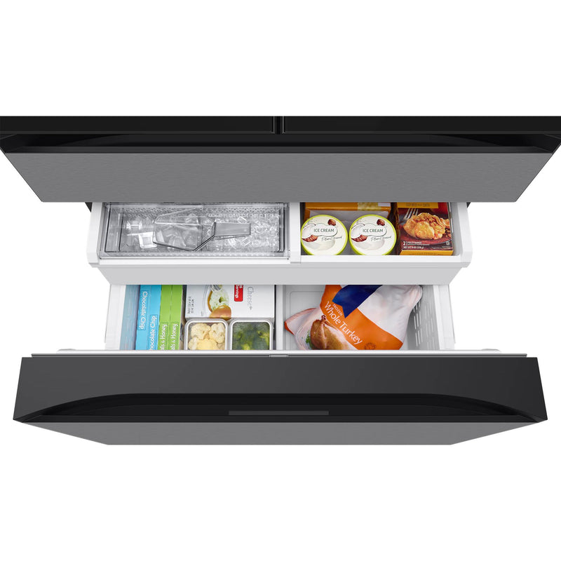  Samsung 36 Inch 23 Cu.Ft. Bespoke AI Counter Depth 4-Door French Door Refrigerator RF90F23BECRAA IMAGE 10