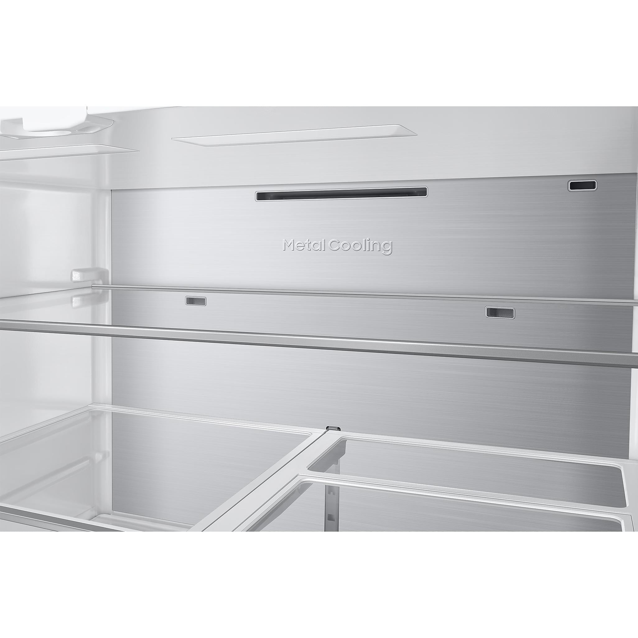 Samsung 36 Inch 23 Cu.Ft. Bespoke AI Counter Depth 4-Door French Door Refrigerator RF90F23BECRAA IMAGE 13