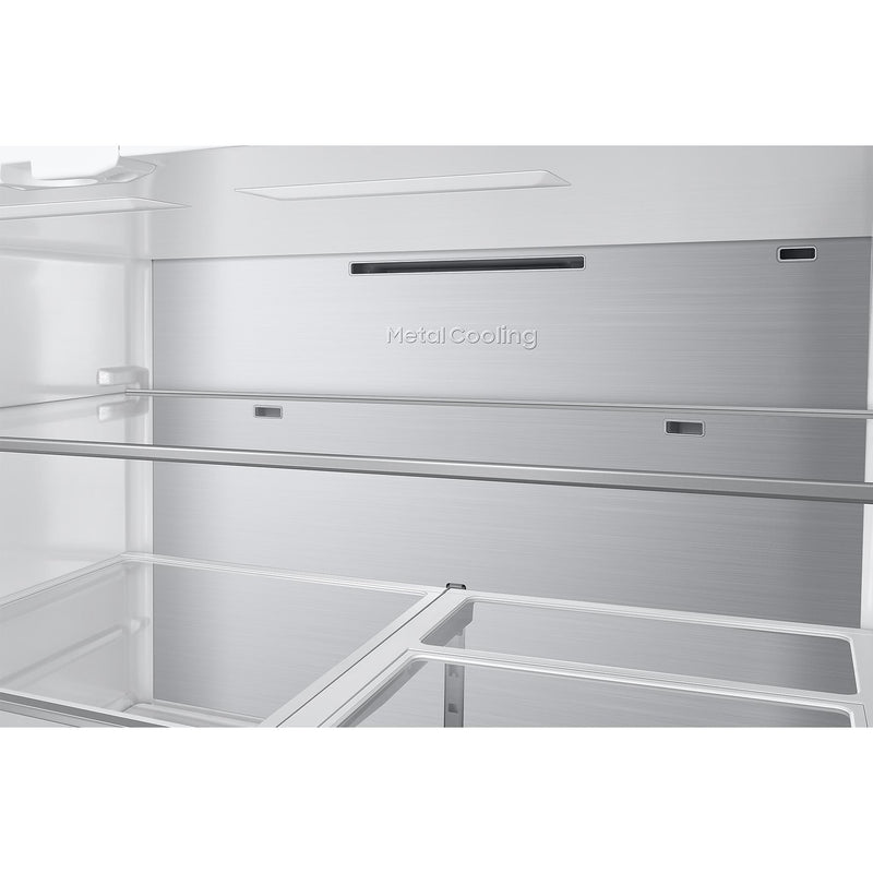  Samsung 36 Inch 23 Cu.Ft. Bespoke AI Counter Depth 4-Door French Door Refrigerator RF90F23BECRAA IMAGE 13