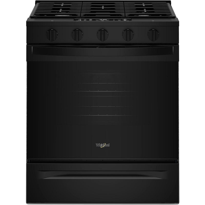  Whirlpool 30-inch Slide-In Gas Range with Wi-Fi WSGS5030SB IMAGE 1