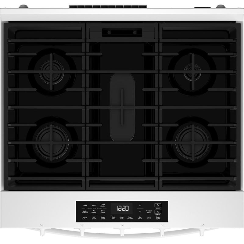  Whirlpool 30-inch Slide-In Gas Range with Wi-Fi WSGS5030SW IMAGE 7