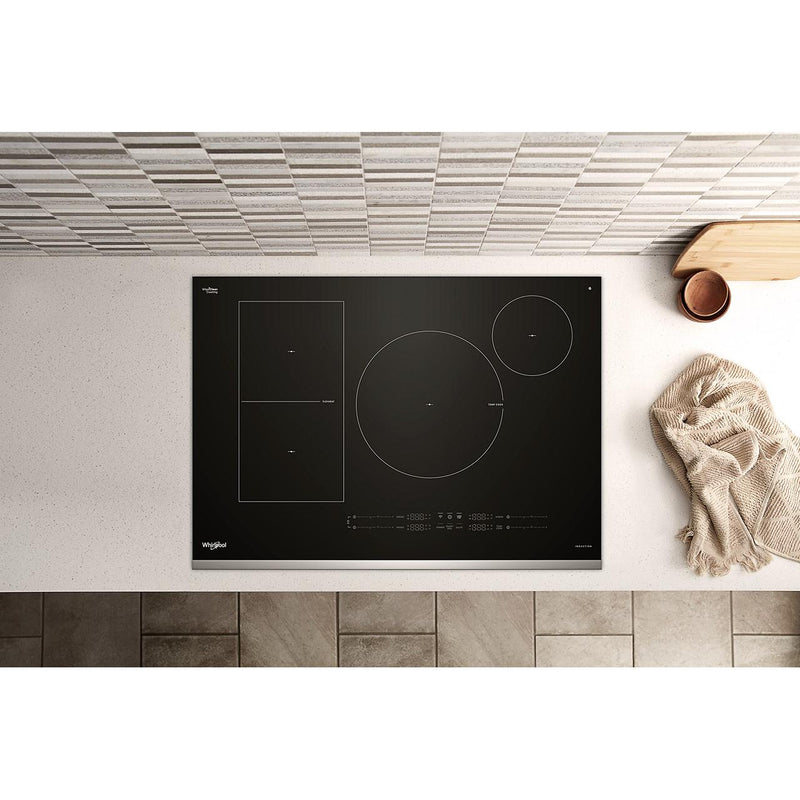  Whirlpool 30-inch Intelligent Built-in Induction Cooktop with Temp Cook™ Technology WCIT7530SS IMAGE 2