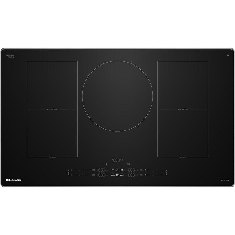  KitchenAid 36-inch Built-in Temp Cook™ Induction Cooktop with 5 Cooking Zones KCIT736SSS IMAGE 1