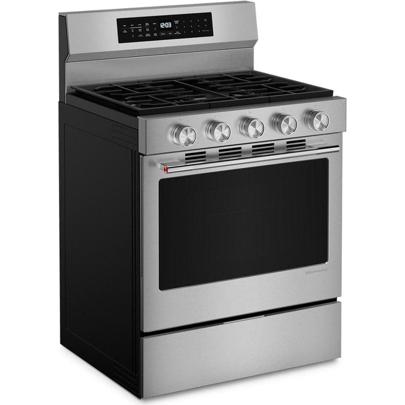  KitchenAid 30-inch Smart Freestanding Gas Range with Convection KFGS530SPS IMAGE 9