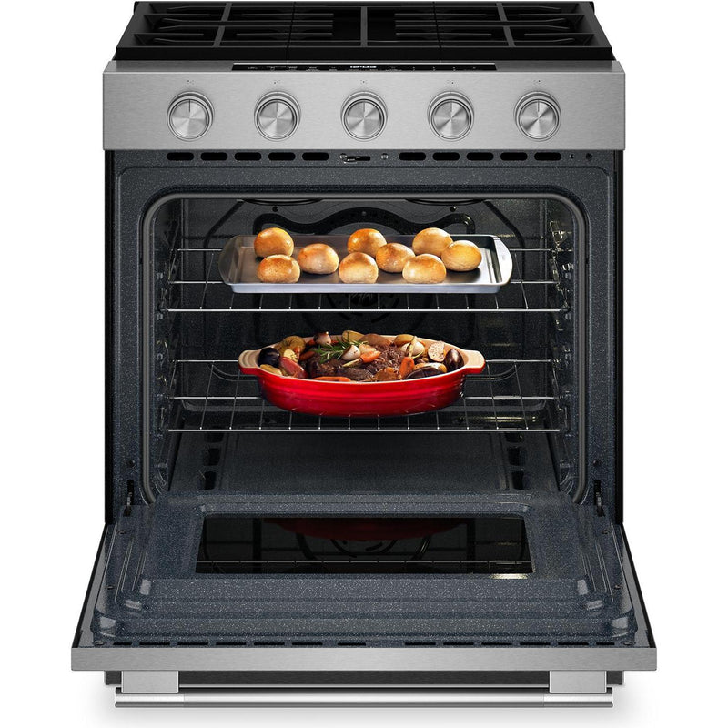  KitchenAid 30-inch Smart Slide-in Gas Range with Convection Cooking Modes KSGS330SPS IMAGE 7