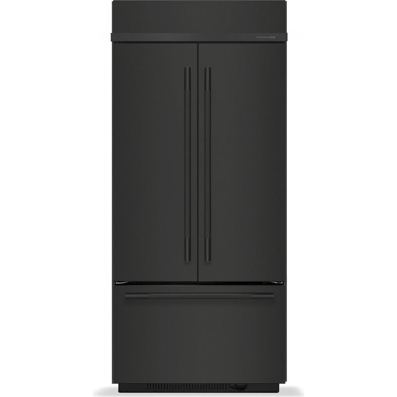  KitchenAid 36-inch, 20.8 cu. ft. Built-in French 3-Door Refrigerator KBFN536SBE IMAGE 1