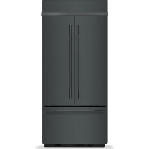  KitchenAid 36-inch, 20.8 cu. ft. Built-in French 3-Door Refrigerator KBFN536SJP IMAGE 1