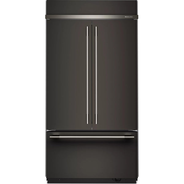  KitchenAid 42-inch, 24.2 cu. ft. Built-in French 3-Door Refrigerator KBFN542SBE IMAGE 1
