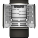  KitchenAid 42-inch, 24.2 cu. ft. Built-in French 3-Door Refrigerator KBFN542SBE IMAGE 3