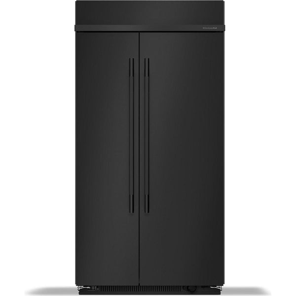  KitchenAid 42-inch, 25.5 cu. ft. Built-in Side-by-Side Refrigerator with Platinum Interior KBSN742SBE IMAGE 1