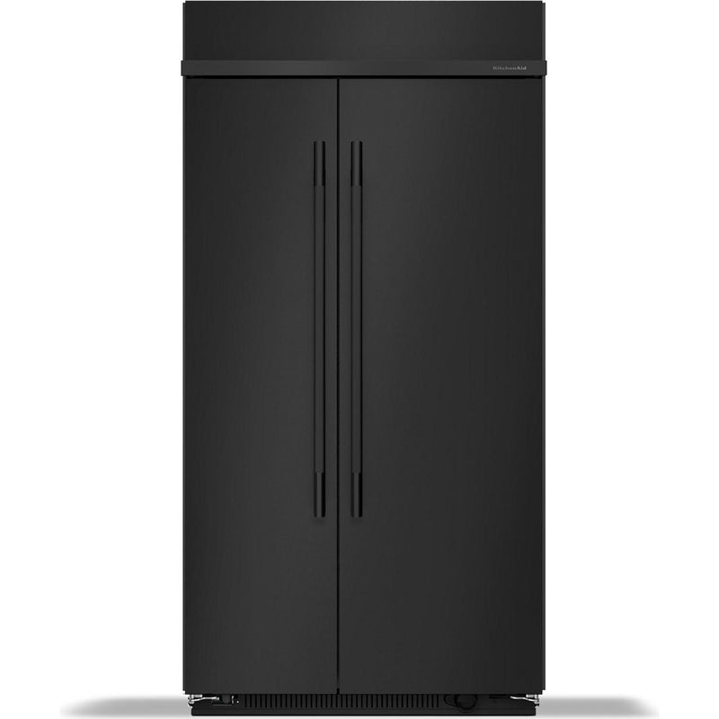  KitchenAid 42-inch, 25.5 cu. ft. Built-in Side-by-Side Refrigerator with Platinum Interior KBSN742SBE IMAGE 1