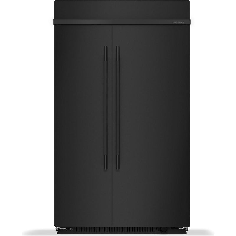  KitchenAid 48-inch, 30 cu. ft. Built-in Side-by-Side Refrigerator with Platinum Interior KBSN748SBE IMAGE 1