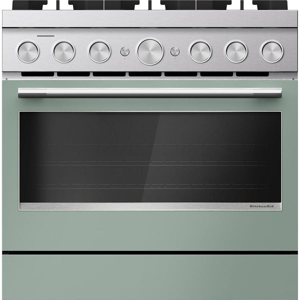  KitchenAid 36-inch Freestanding Commercial-Style Dual-Fuel Range KFDS936SDC IMAGE 1