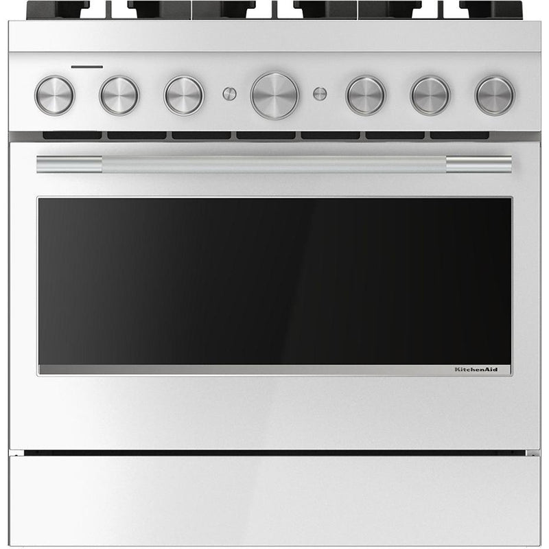  KitchenAid 36-inch Freestanding Commercial-Style Dual-Fuel Range KFDS936SSS IMAGE 1