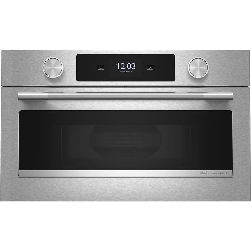  KitchenAid 27-inch Built-in Microwave Oven with Convection Technology KMBS727SPS IMAGE 1
