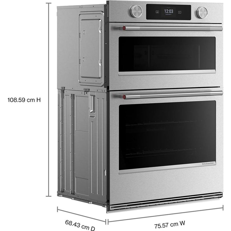  KitchenAid 30-inch Built-in Combination Wall Oven with Microwave Oven with Convection Technology KOEC730SPS IMAGE 9