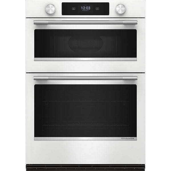  KitchenAid 30-inch Built-in Combination Wall Oven with Microwave Oven with Convection Technology KOEC730SWH IMAGE 1
