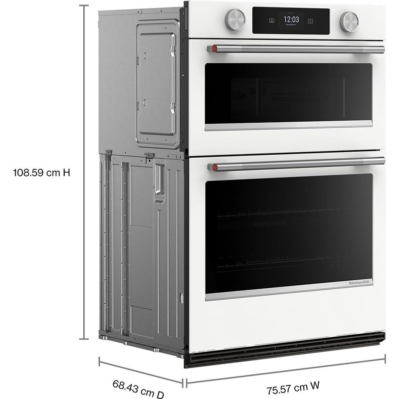  KitchenAid 30-inch Built-in Combination Wall Oven with Microwave Oven with Convection Technology KOEC730SWH IMAGE 5