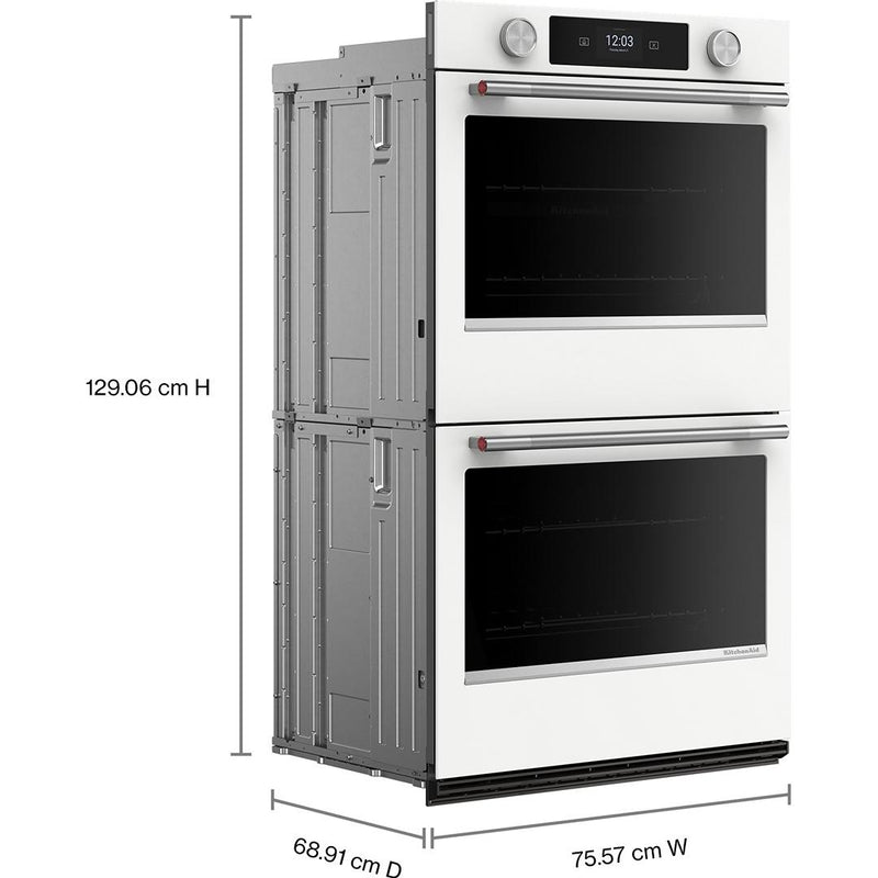  KitchenAid 30-inch Built-in Double Wall Oven with Convection Technology KOED730SWH IMAGE 4