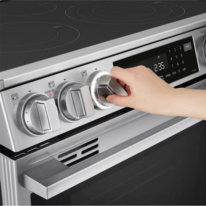  LG 30-inch Slide-In Electric Range with Air Fry LSEL6337XE IMAGE 8