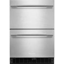  KitchenAid 24-inch Double Drawer Refrigerator KURT524SSB IMAGE 1