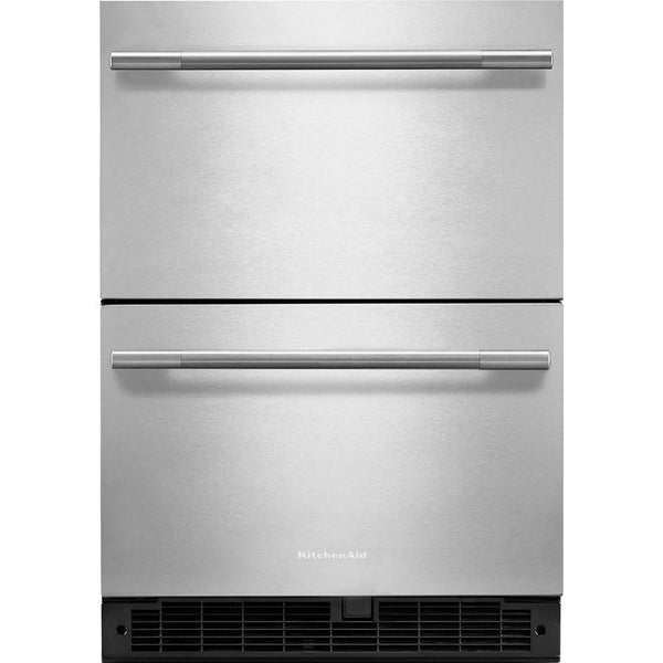  KitchenAid 24-inch Double Drawer Refrigerator KURT524SSB IMAGE 1