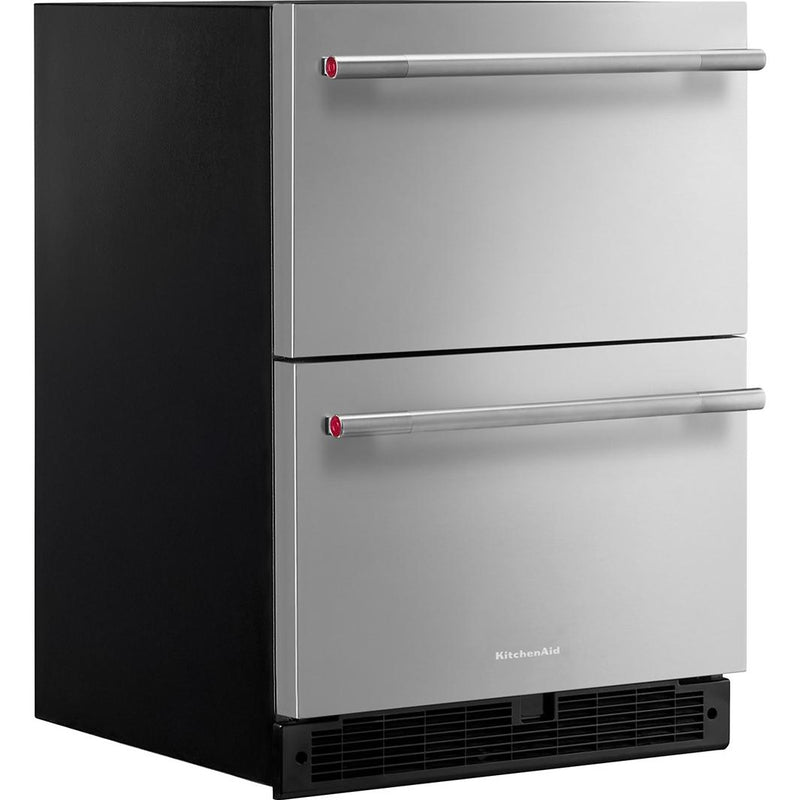  KitchenAid 24-inch Double Drawer Refrigerator KURT524SSB IMAGE 3