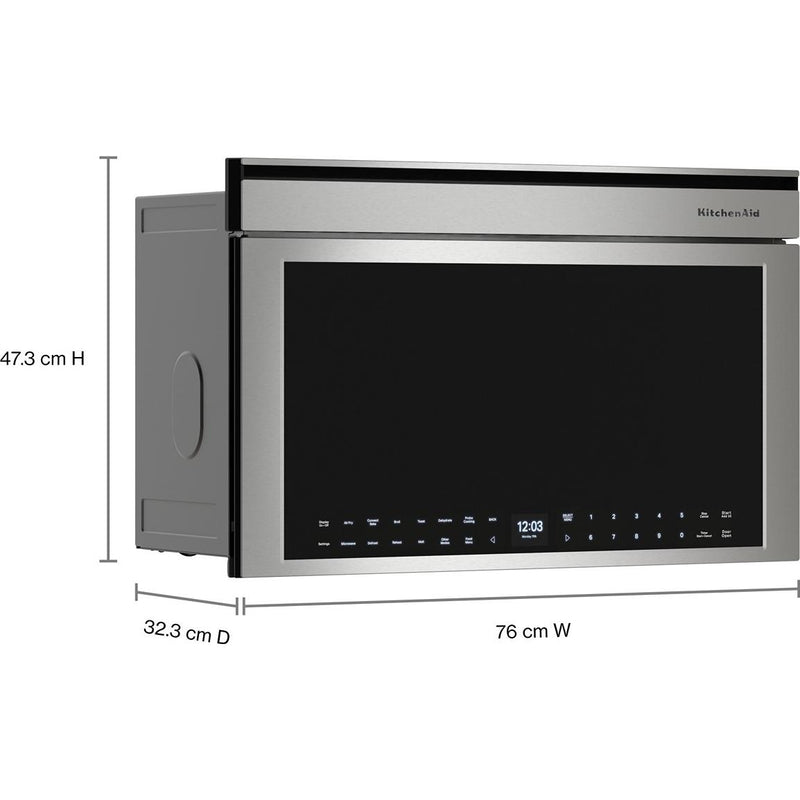 KitchenAid 30-inch, 1.1 cu. ft. Built-in Microwave Oven with Air Fry Mode YKMBT730SPS IMAGE 7