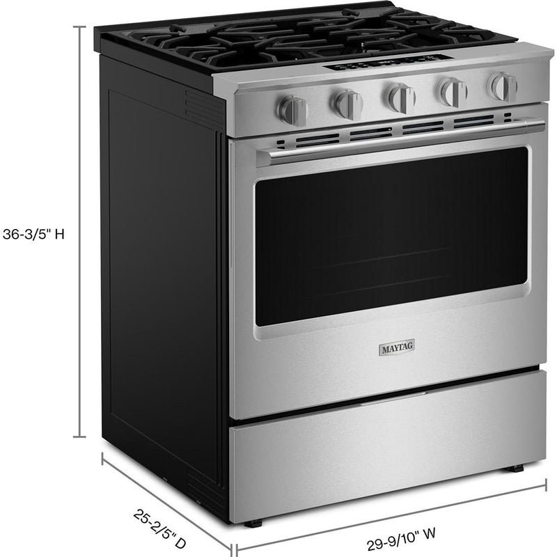  Maytag 30-inch Slide-in Gas Range with Convection Technology MSGS7030SZ IMAGE 8