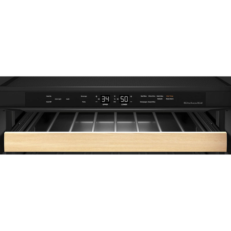  KitchenAid 24" Beverage Center with Glass Door and Wood-Front Racks KUBL524SPS IMAGE 4