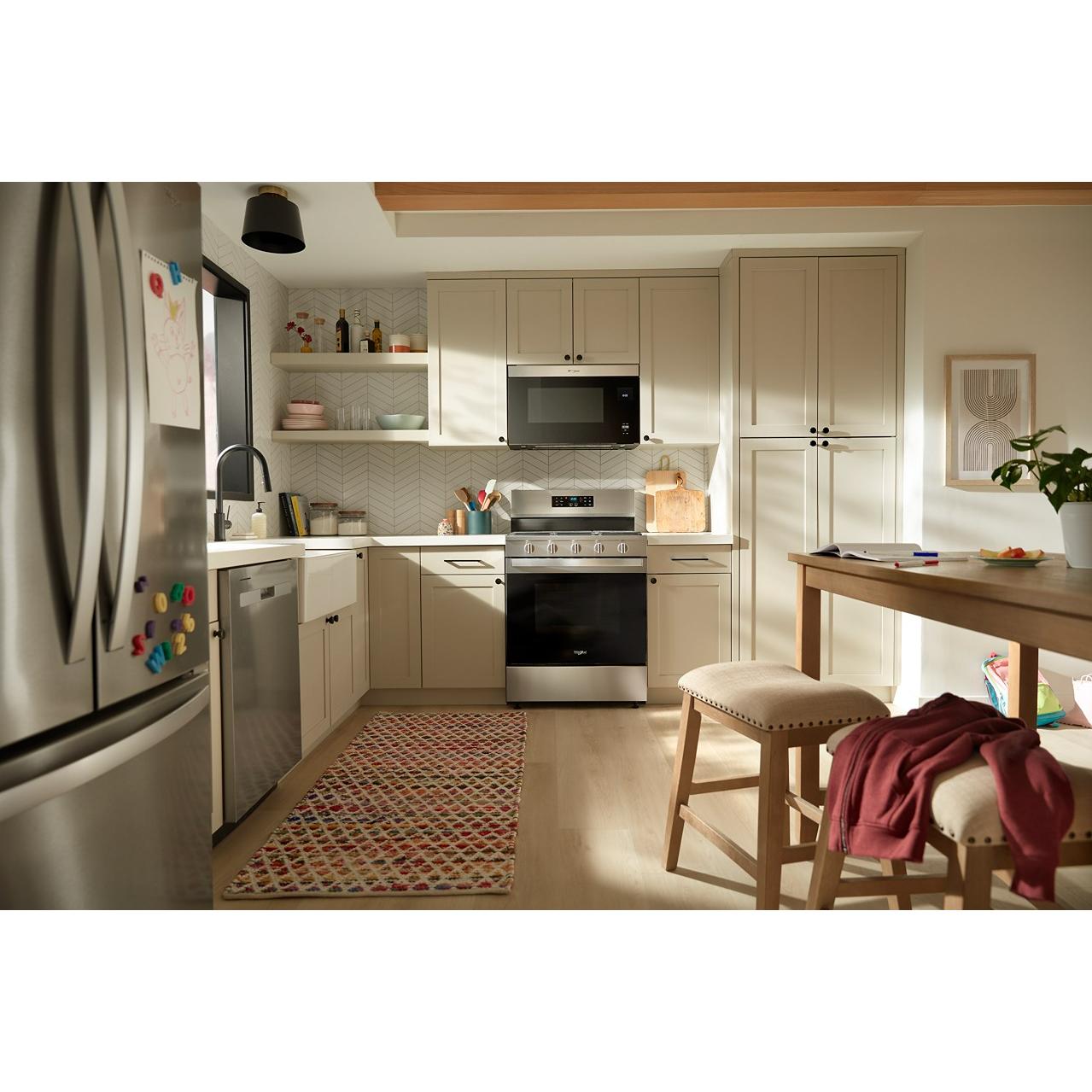  Whirlpool 30-inch Gas Range with Air Cooking Technology and Steam Clean WFGS4530SZ IMAGE 12