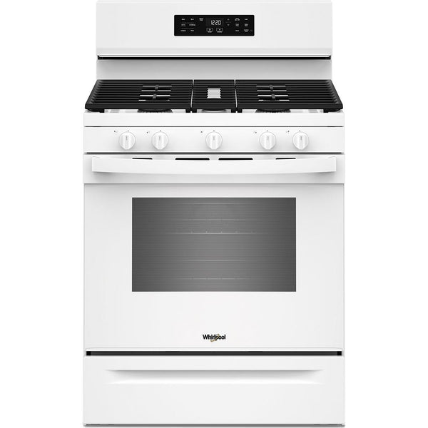 Whirlpool 30-inch Gas Range with Air Cooking Technology and Steam Clean WFGS4530SW IMAGE 1