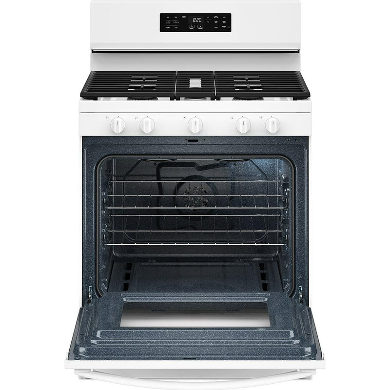  Whirlpool 30-inch Gas Range with Air Cooking Technology and Steam Clean WFGS4530SW IMAGE 2