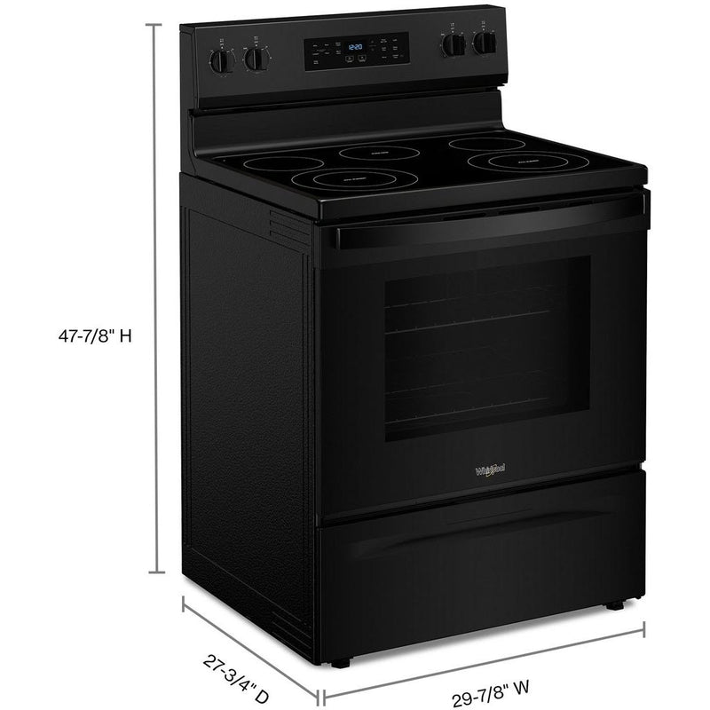  Whirlpool 30-inch Freestanding Electric Range YWFES3330RB IMAGE 7