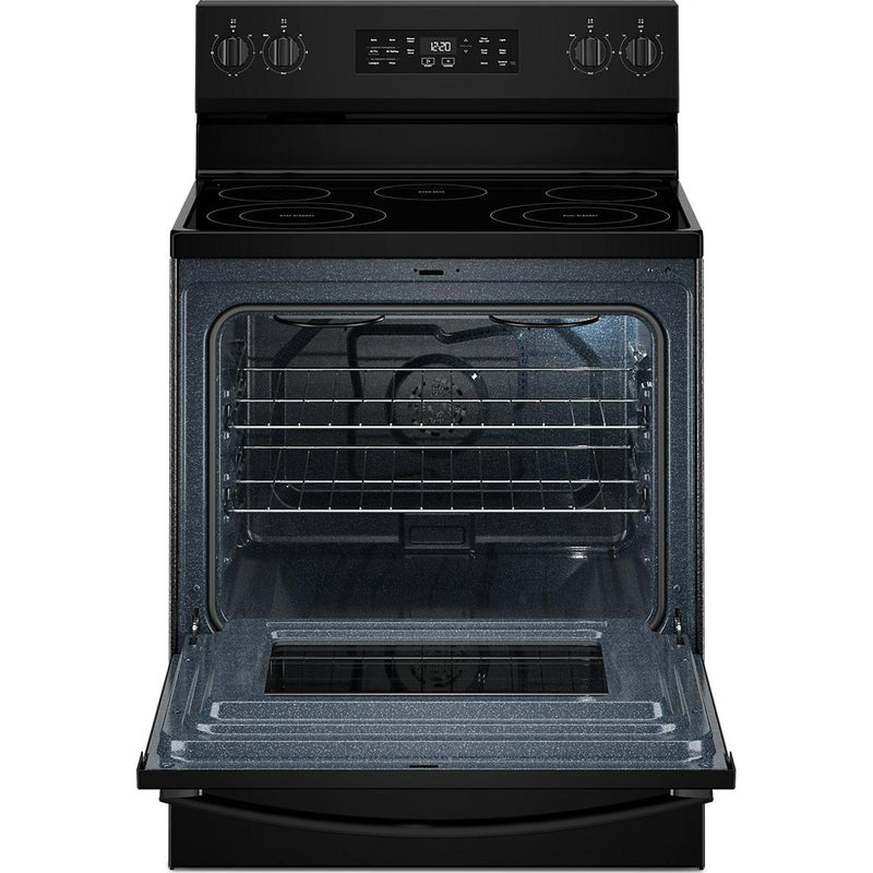  Whirlpool 30-inch Electric Range with Air Cooking Technology and Steam Clean YWFES4530SB IMAGE 2