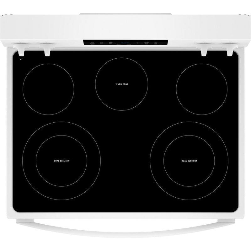  Whirlpool 30-inch Electric Range with Air Cooking Technology and Steam Clean YWFES4530SW IMAGE 2