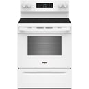  Whirlpool 30-inch Electric Range with Air Cooking Technology YWFES5730SW IMAGE 1