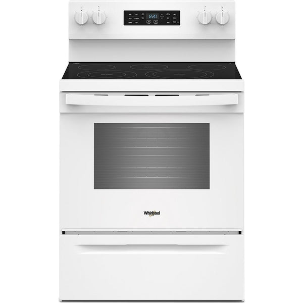  Whirlpool 30-inch Electric Range with Air Cooking Technology YWFES5730SW IMAGE 1