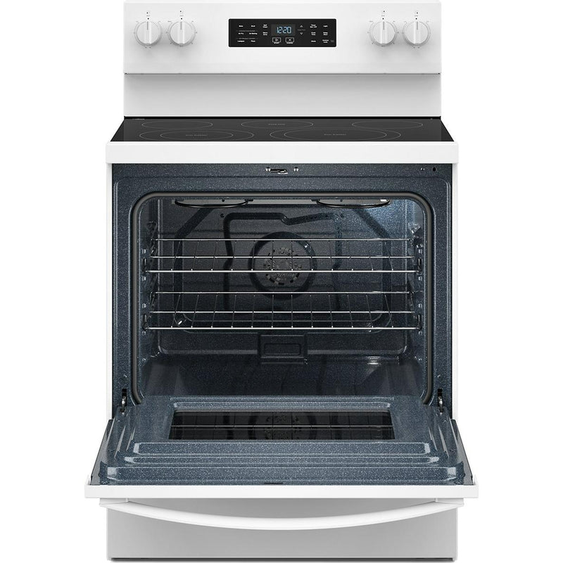  Whirlpool 30-inch Electric Range with Air Cooking Technology YWFES5730SW IMAGE 2