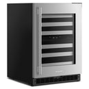  KitchenAid 24-inch Undercounter Wine Cellar with Full-Extension Metal-Front Racks KUWR324SSB IMAGE 4