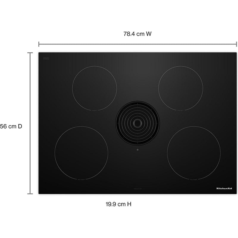  KitchenAid 30-inch Built-in NextGen Induction Cooktop with Downdraft Ventilation System KCID930SBL IMAGE 6