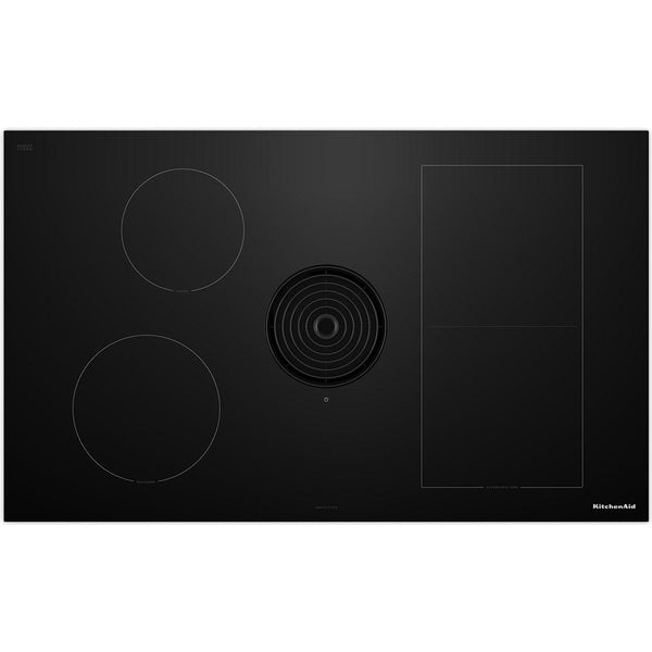  KitchenAid 36-inch Built-in NextGen Induction Cooktop with Downdraft Ventilation System KCID936SBL IMAGE 1