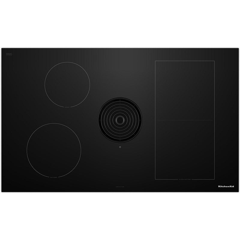 KitchenAid 36-inch Built-in NextGen Induction Cooktop with Downdraft Ventilation System KCID936SBL IMAGE 1