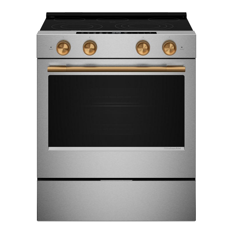  KitchenAid 30-inch Slide-in Electric Range with  Convection Cooking Modes YKSES530SPS IMAGE 4