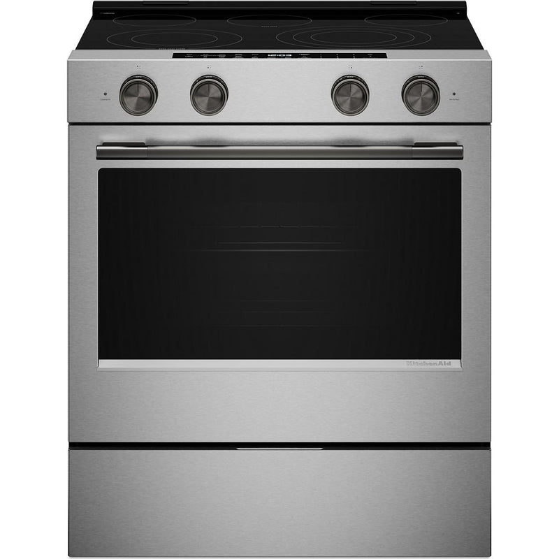  KitchenAid 30-inch Slide-in Electric Range with  Convection Cooking Modes YKSES530SPS IMAGE 6