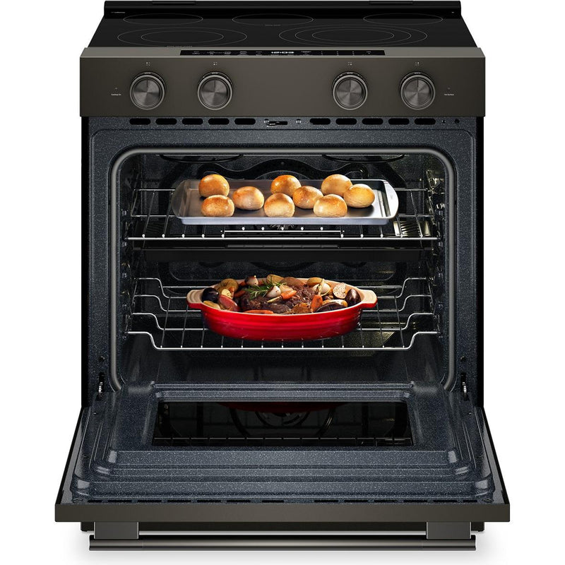  KitchenAid 30-inch Slide-in Electric Range with  Convection Cooking Modes YKSES530SBE IMAGE 2