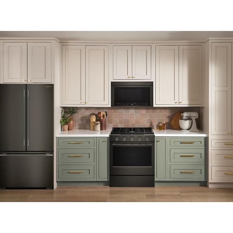  KitchenAid 30-inch Smart Slide-in Gas Range with Convection Cooking Modes and 2-in-1 Burner KSGS530SBE IMAGE 6