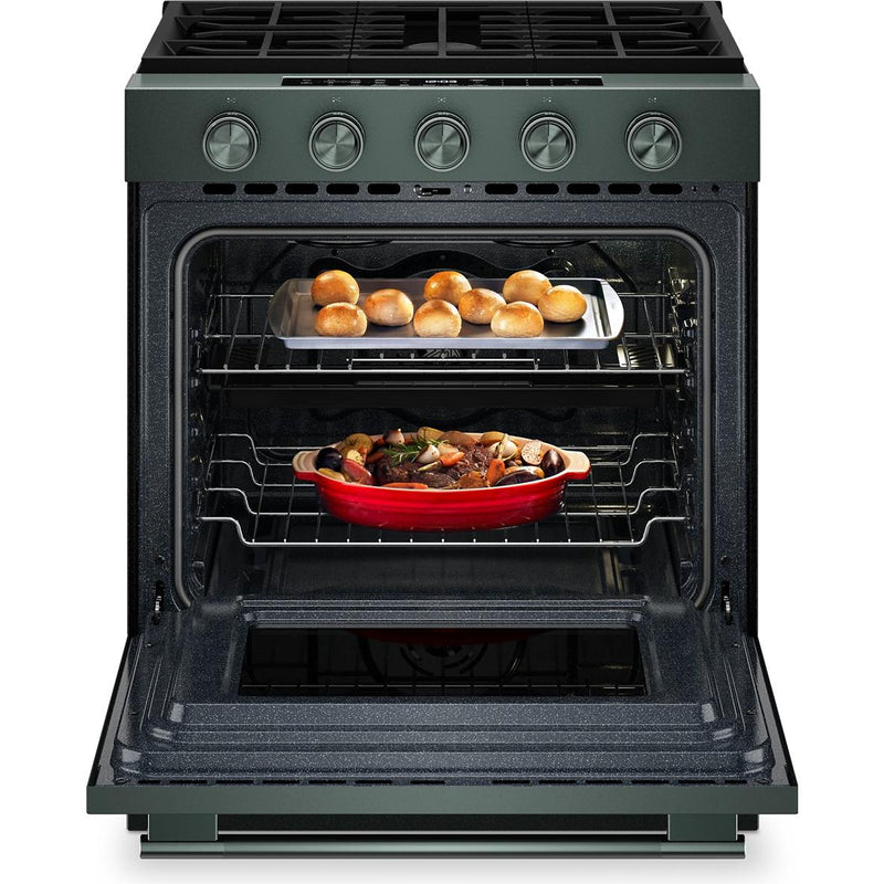  KitchenAid 30-inch Smart Slide-in Gas Range with Convection Cooking Modes and 2-in-1 Burner KSGS530SJP IMAGE 2