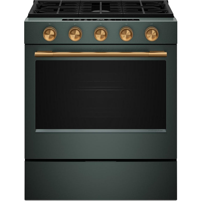  KitchenAid 30-inch Smart Slide-in Gas Range with Convection Cooking Modes and 2-in-1 Burner KSGS530SJP IMAGE 8