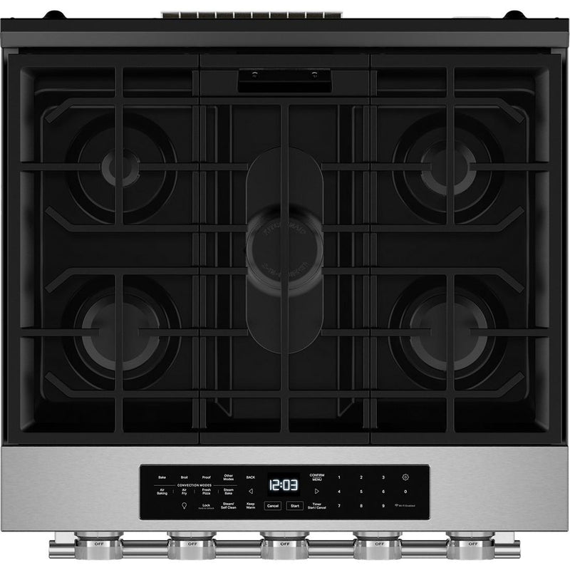  KitchenAid 30-inch Smart Slide-in Gas Range with Convection Cooking Modes and 2-in-1 Burner KSGS530SPS IMAGE 11